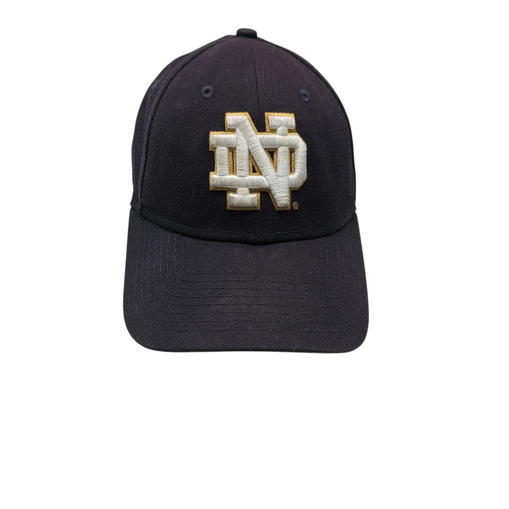 New Era Notre Dame Fighting Irish Hat 9FORTY Blue Leprechaun Strapback Cap
